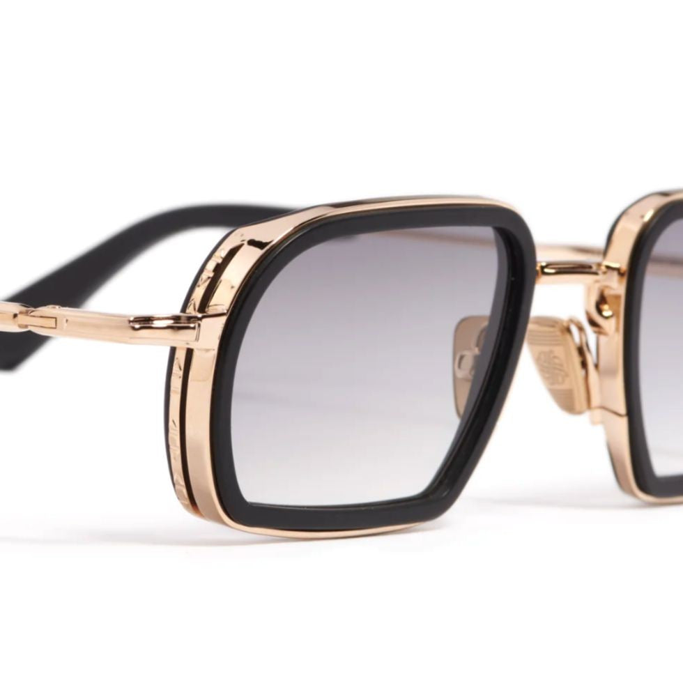 John Dalia Martin Gradient Metal Rectangular Sunglasses