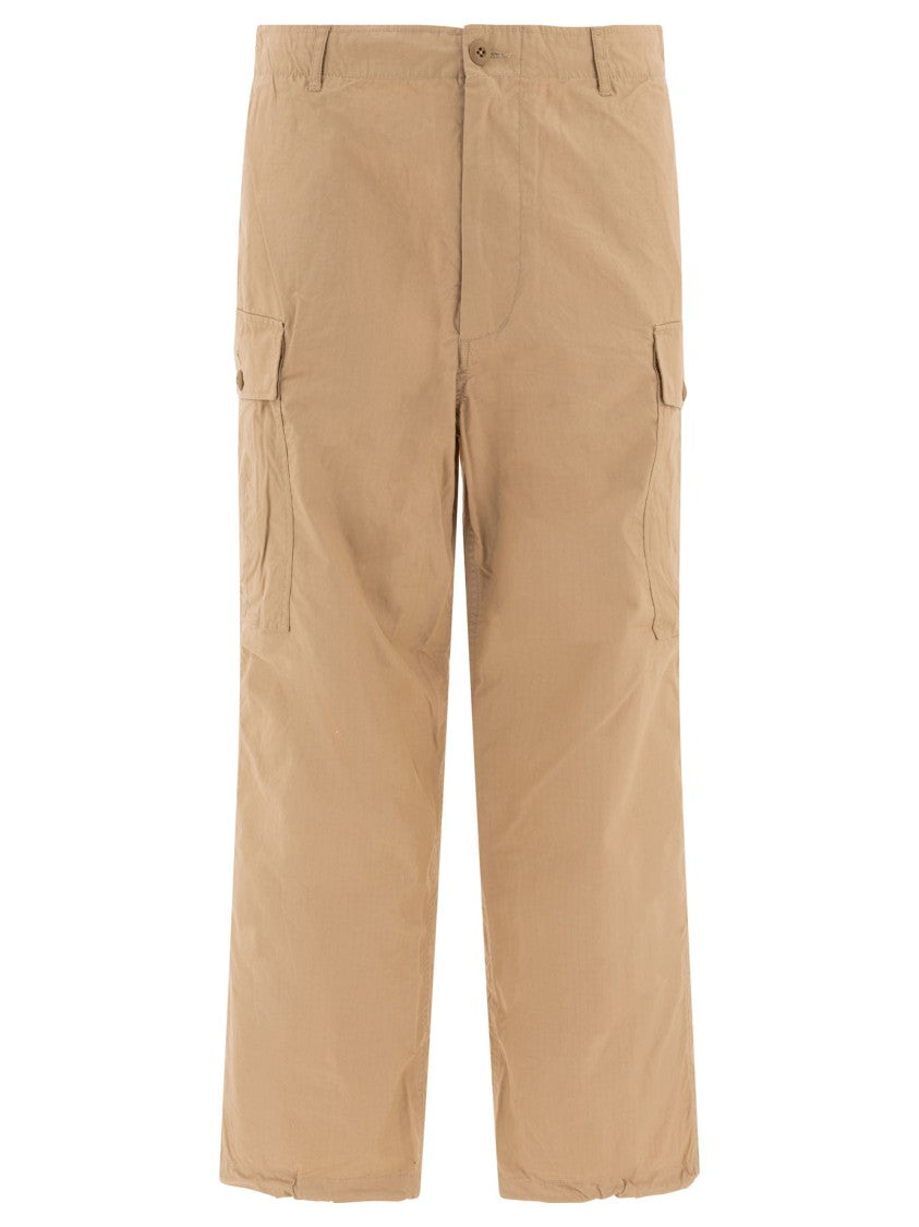 Beams Plus Utility Cargo Trousers In Durable Ripstop Cotton