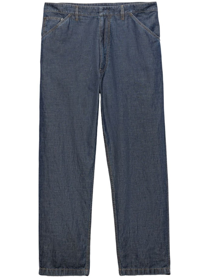 Prada Relaxed Fit Blue Denim Trousers