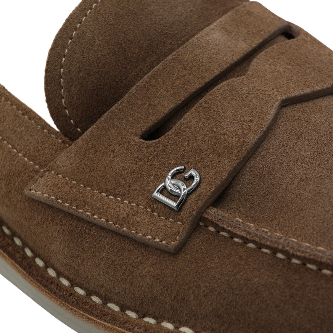 Dolce & Gabbana Classic Suede Loafers With Penny Strap