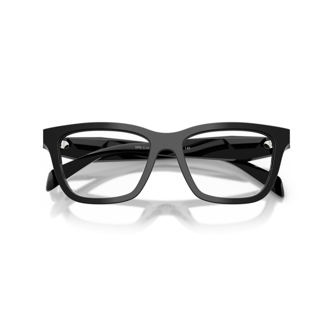 Prada 0Pr C10v Square Frame Black Acetate Sunglasses