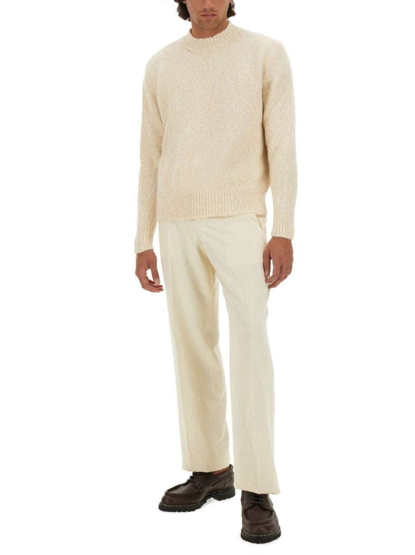Lardini Textured Knit Wool Jersey