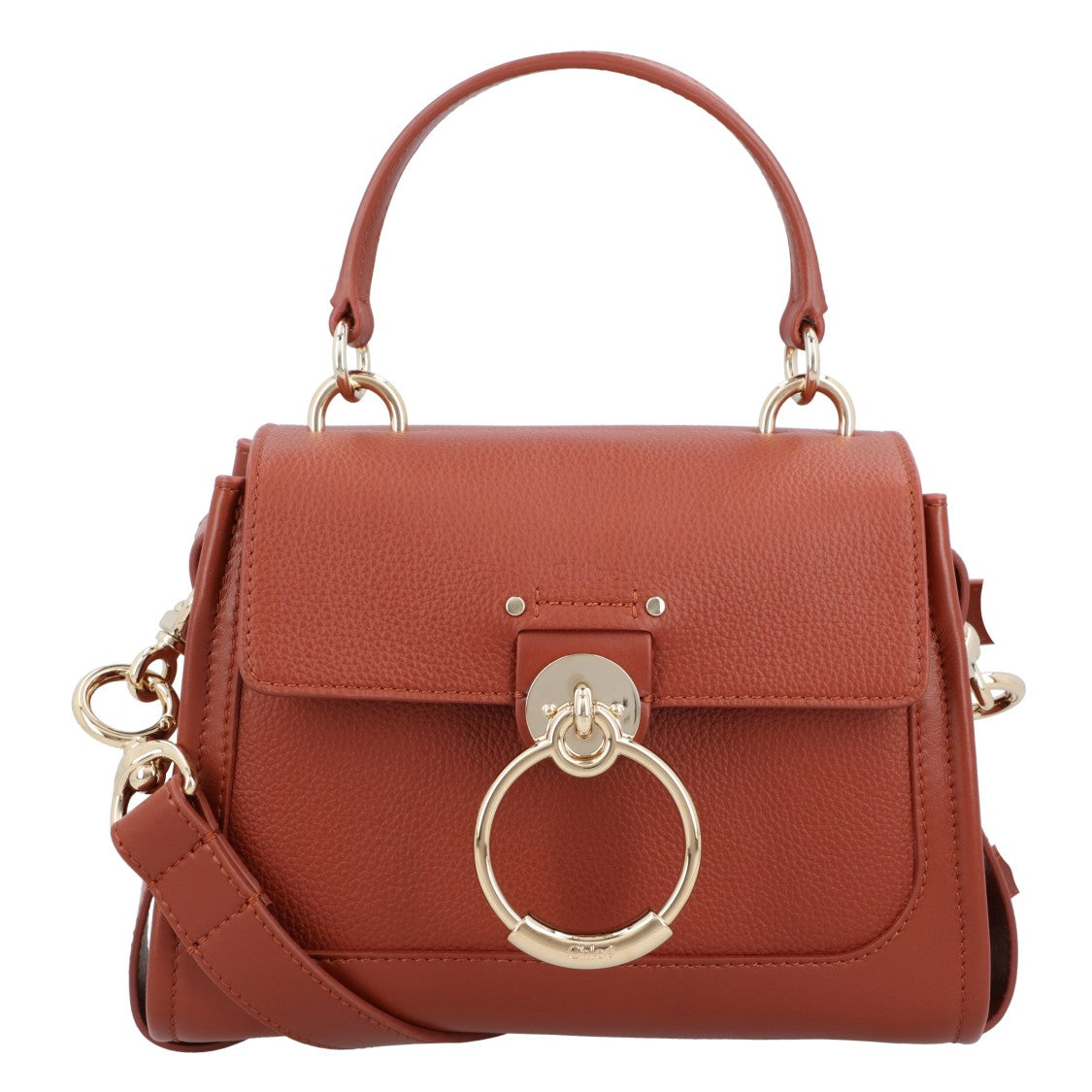 Chloé Mini Tess Day Bag In Grained & Soft Leather