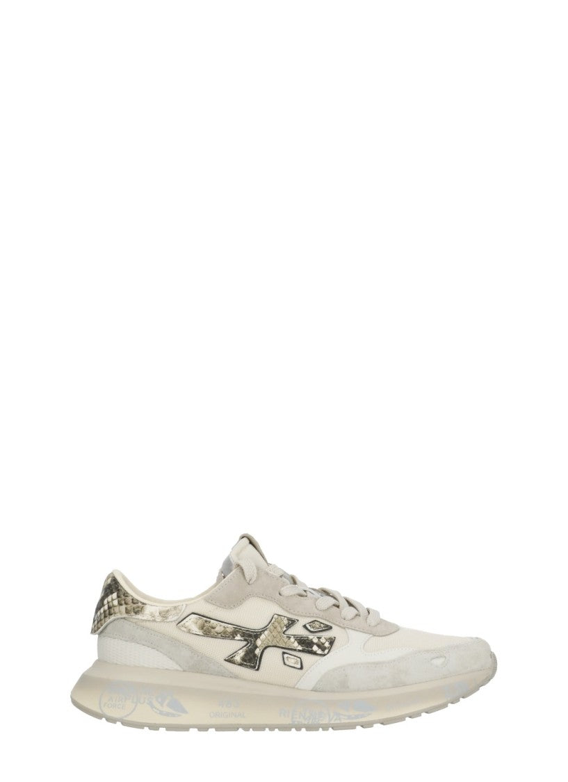 Premiata Ivory Lauryn 8133 Snake Sneakers