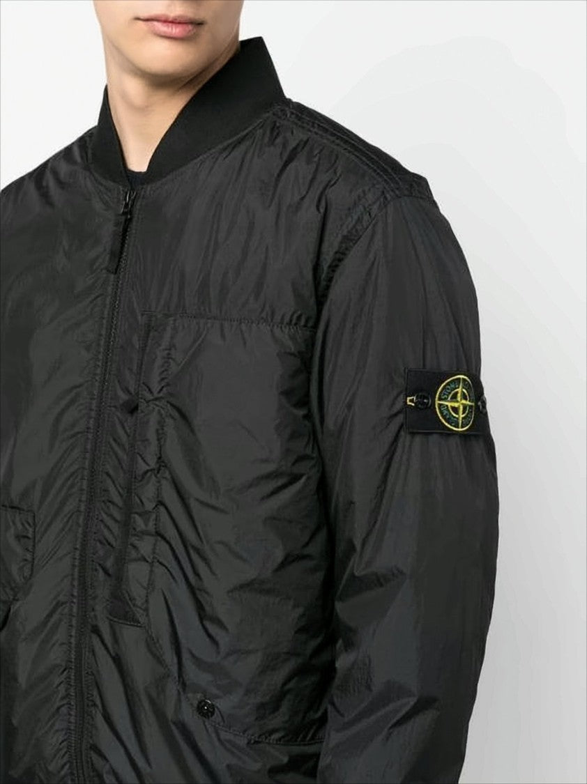 Stone Island Padded Jacket With Front Zip Closure