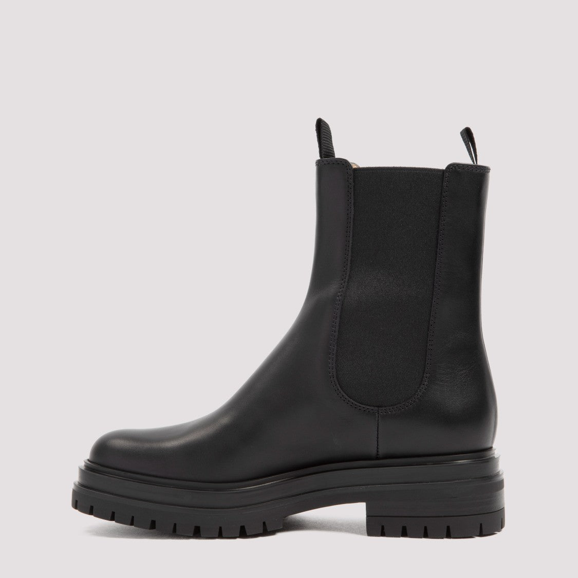 Gianvito Rossi Black Leather Biker Boots