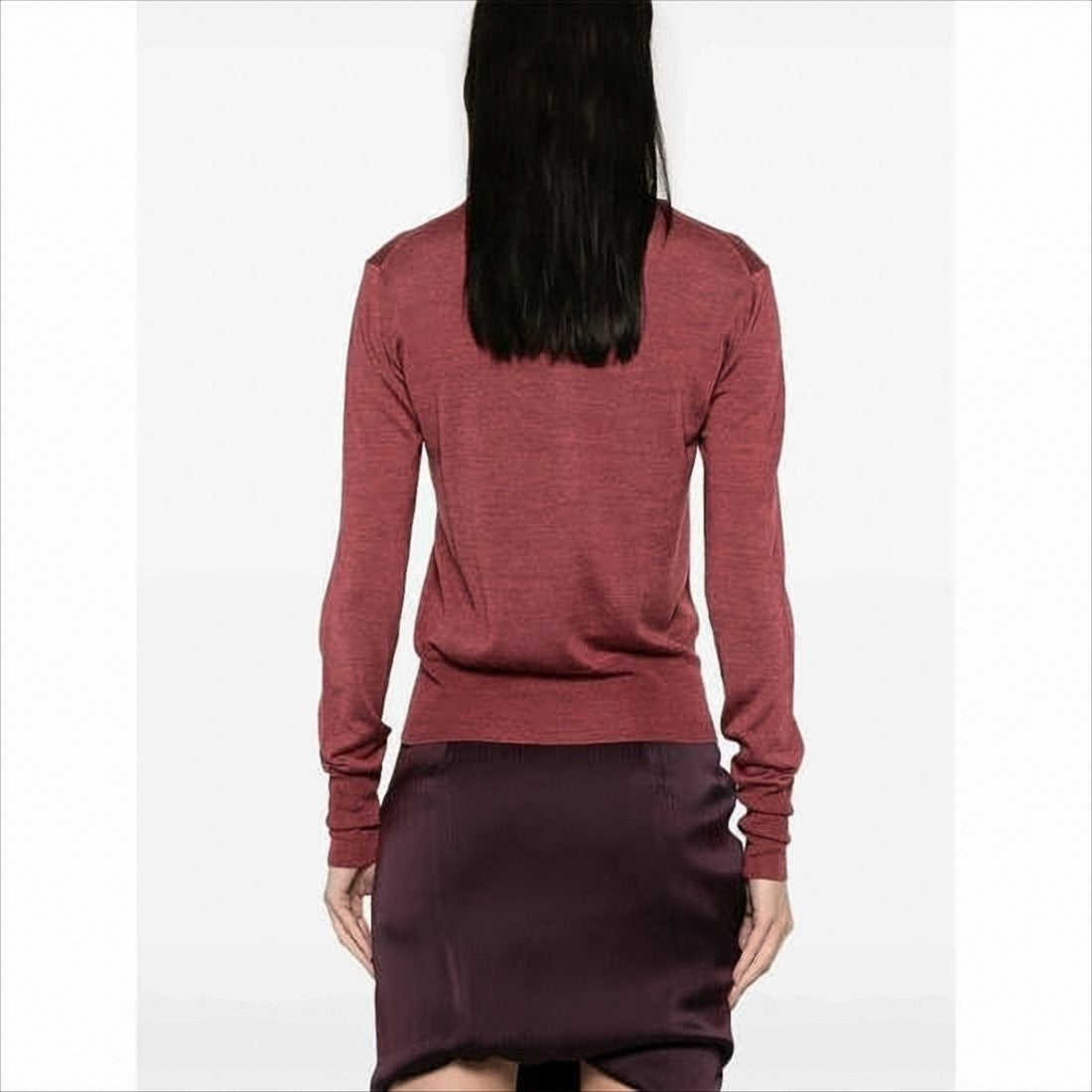 Vivienne Westwood Fitted Red Knit Cardigan With Button Closure