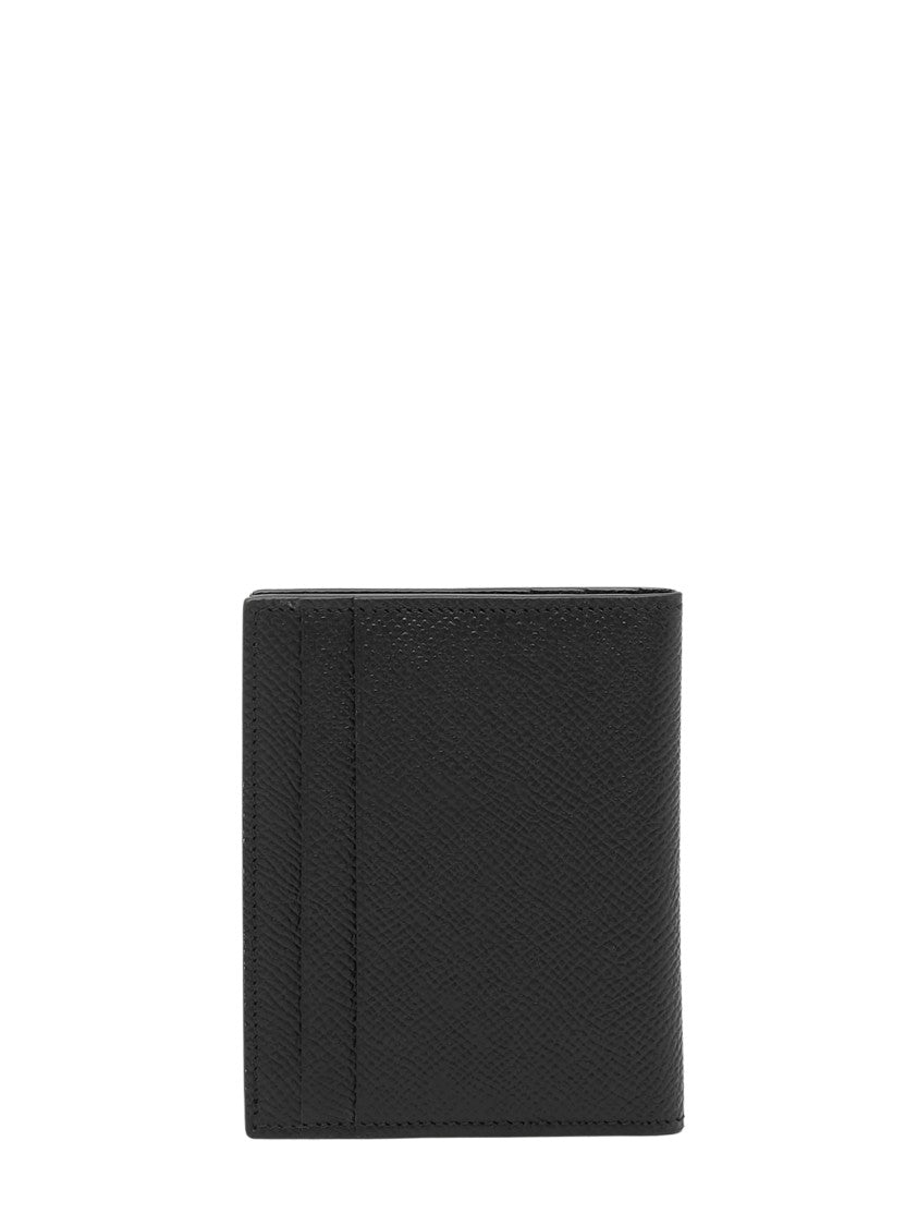Ferragamo Textured Bi-Fold Micro Gancio Wallet