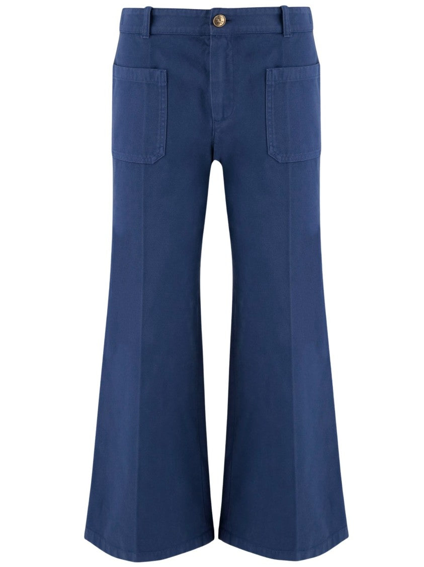Chloé Cotton Cropped Pants