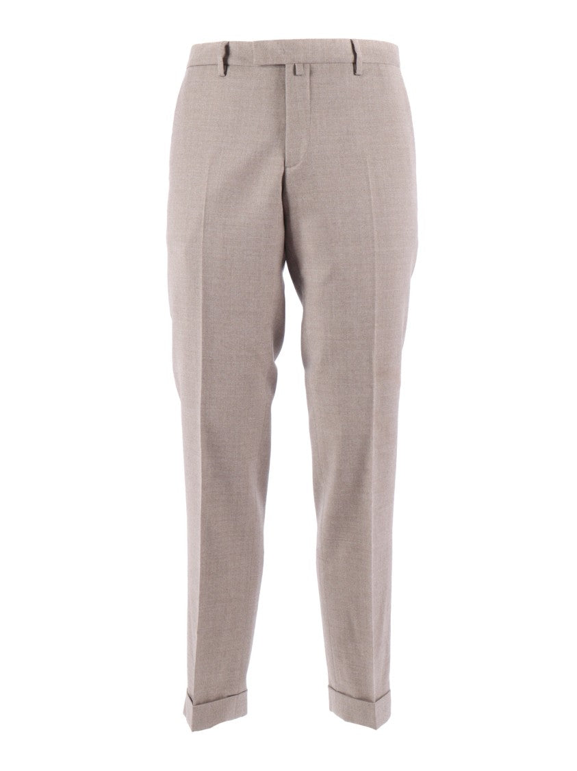 Briglia Tailored Slim Fit Trousers With Tapered Leg