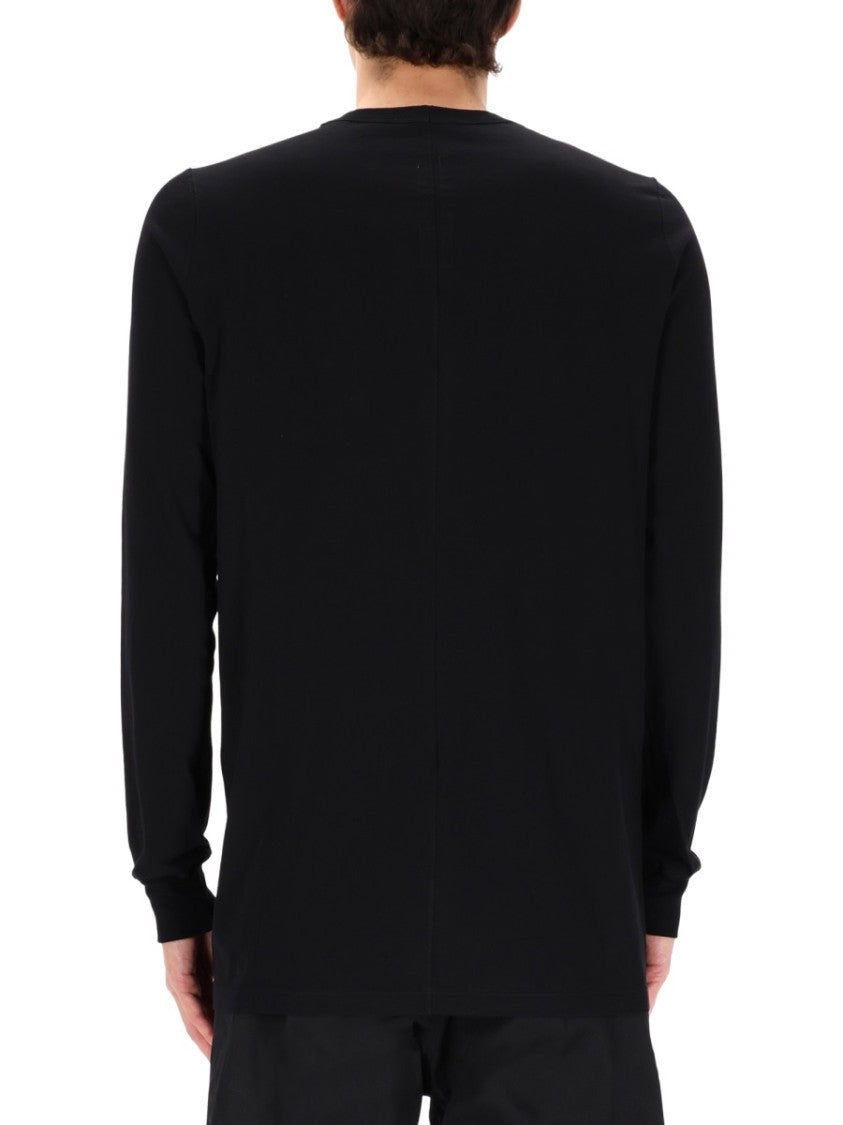 Rick Owens Level Ls Cotton Seam Detail T-Shirt