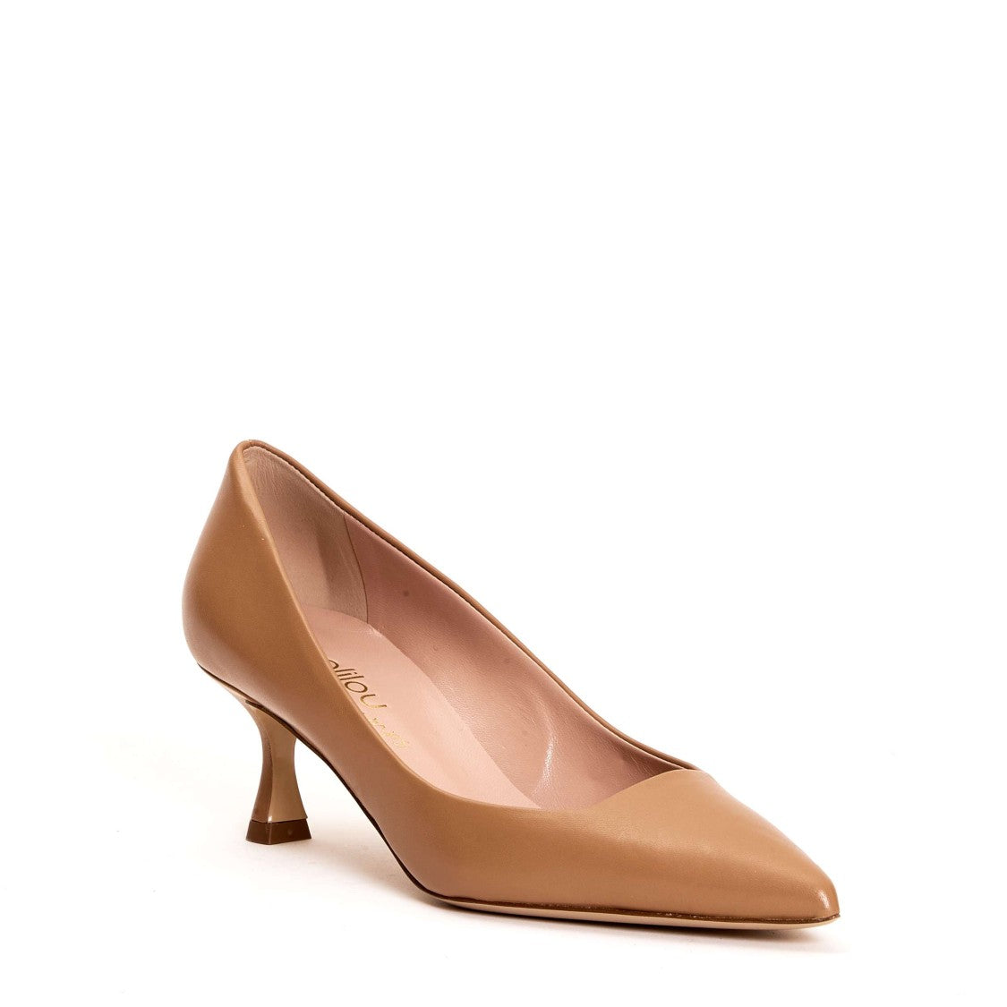 Ninalilou Tan Leather Pumps