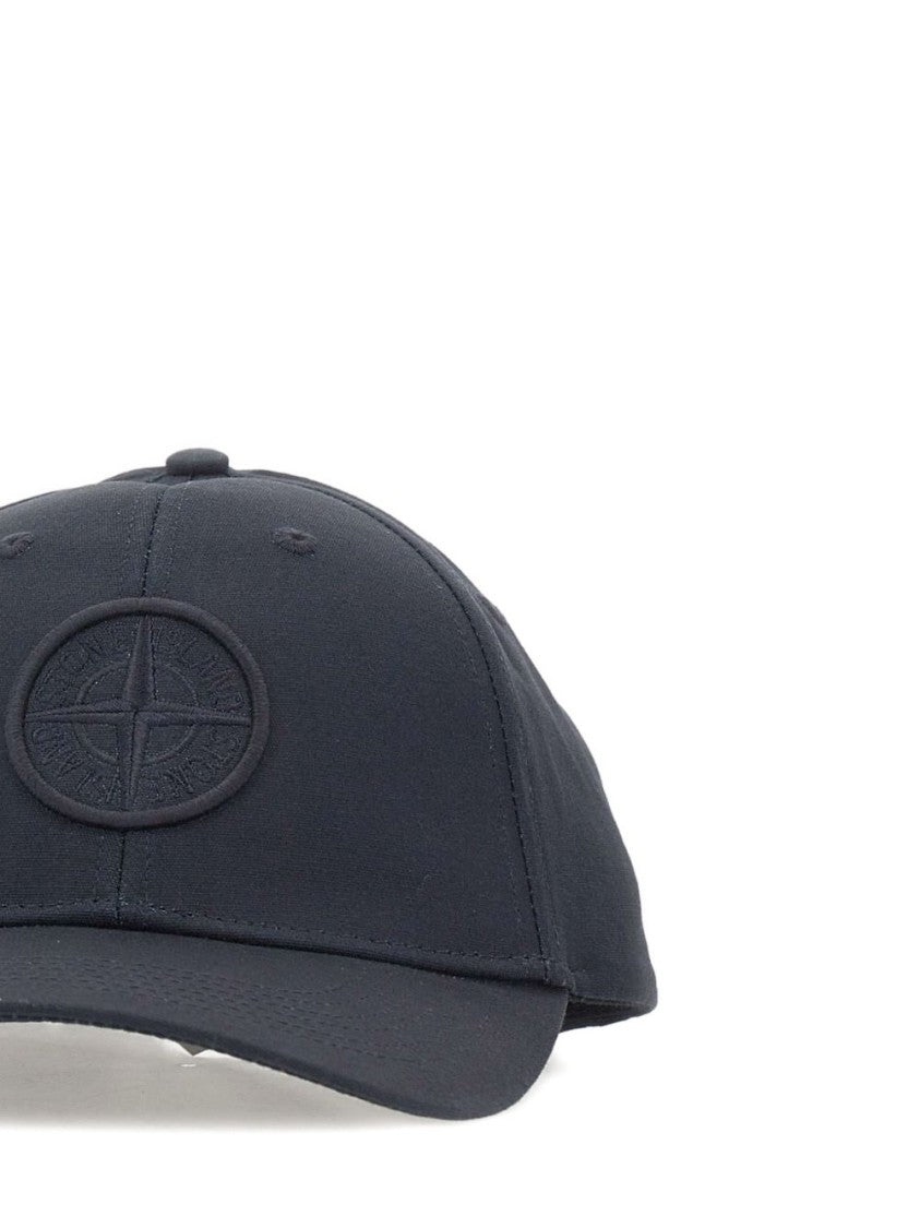 Stone Island Embroidered Logo Cotton Cap