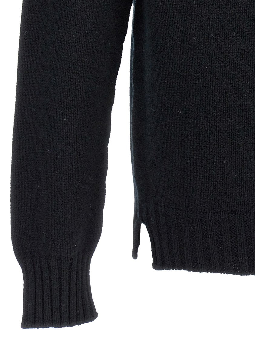 Ma'ry'ya Black Crew-Neck Sweater