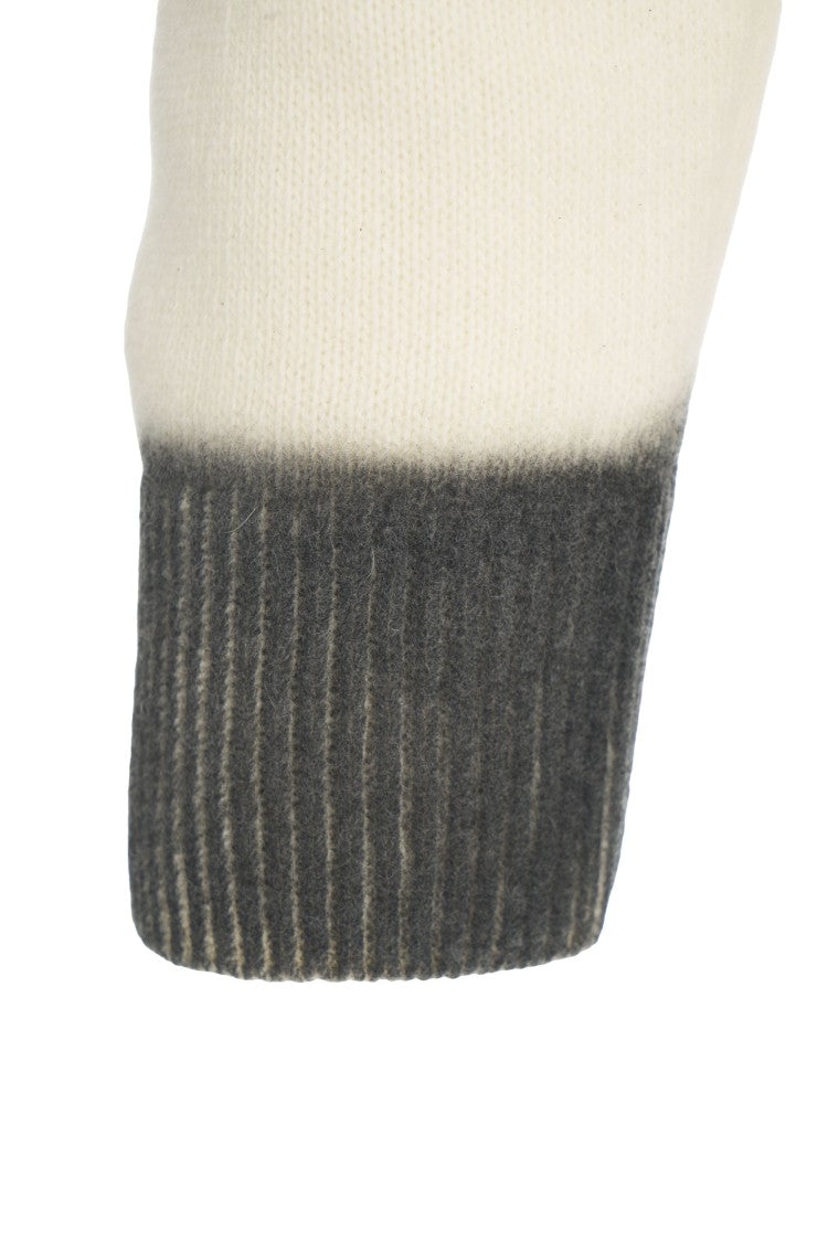 Atomo Factory Turtleneck Sweater In Soft Wool Blend With Contrast Accents