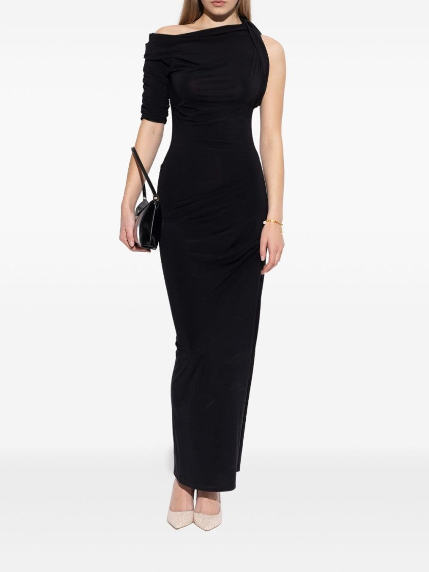 Jimmy Choo Glitter-Finish Pointed Toe Flats With Slim Heel