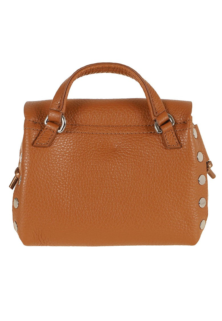 Zanellato Postina Daily Night Sbaby Laminated Leather Shoulder Bag