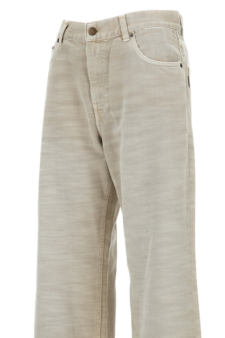 Haikure Mid-To-Low Rise Cotton Trousers With Straight Wide-Leg Silhouette