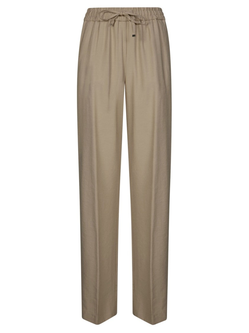 Dondup Relaxed Fit Straight Leg Cotton Trousers
