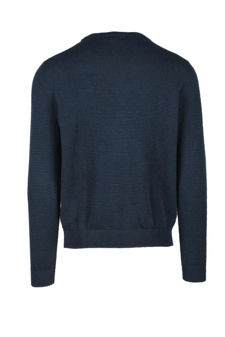 Planet Grid Multicolor Textured Cotton Sweater