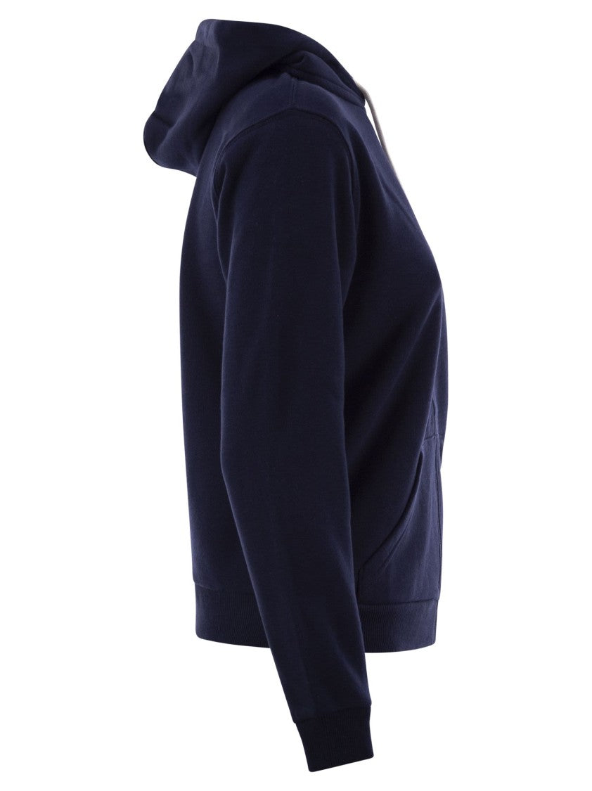 Polo Ralph Lauren Zip Front Hoodie With Drawstring Hood