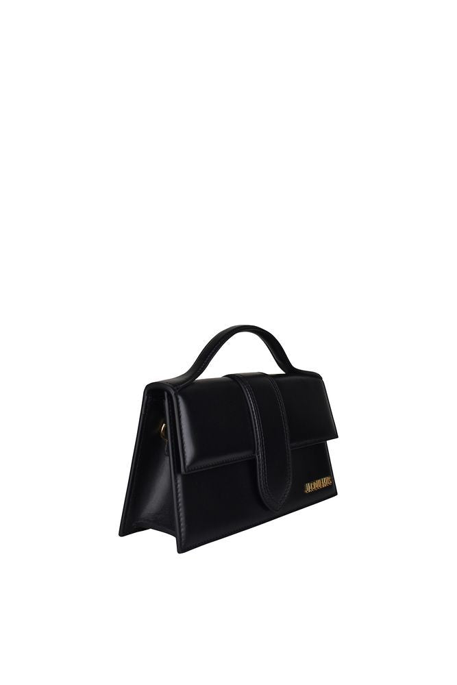 Jacquemus Black Leather Le Grand Bambino Bag