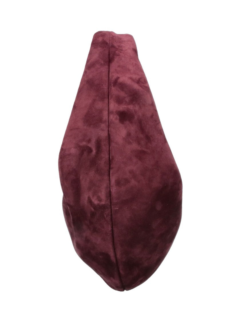 Khaite Burgundy Olivia Leather Hobo Bag