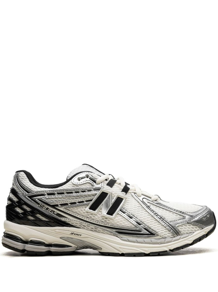 New Balance Silver Metallic And Sea Salt Mesh Sneakers