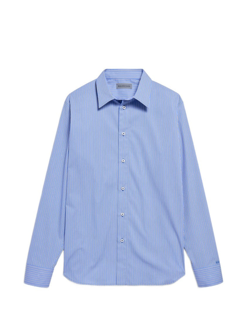 Balenciaga Striped Poplin Cotton Shirt
