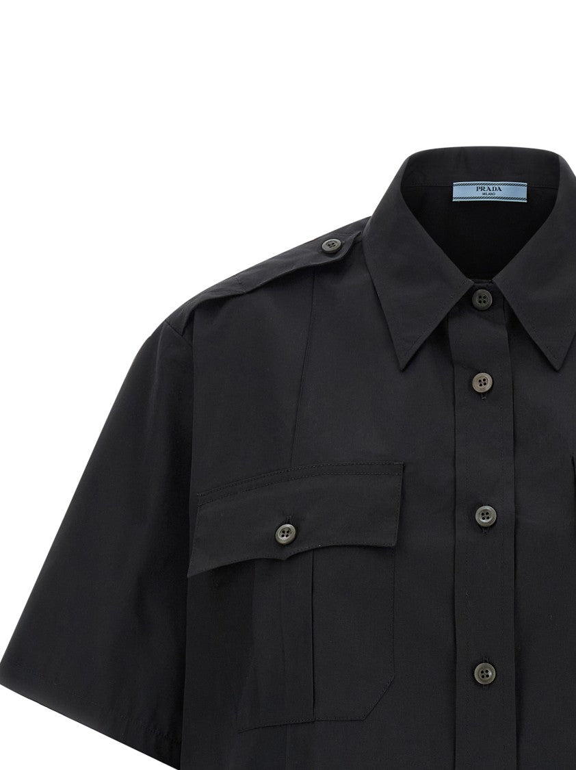 Prada Men’S Cotton Workwear Chino Shirt