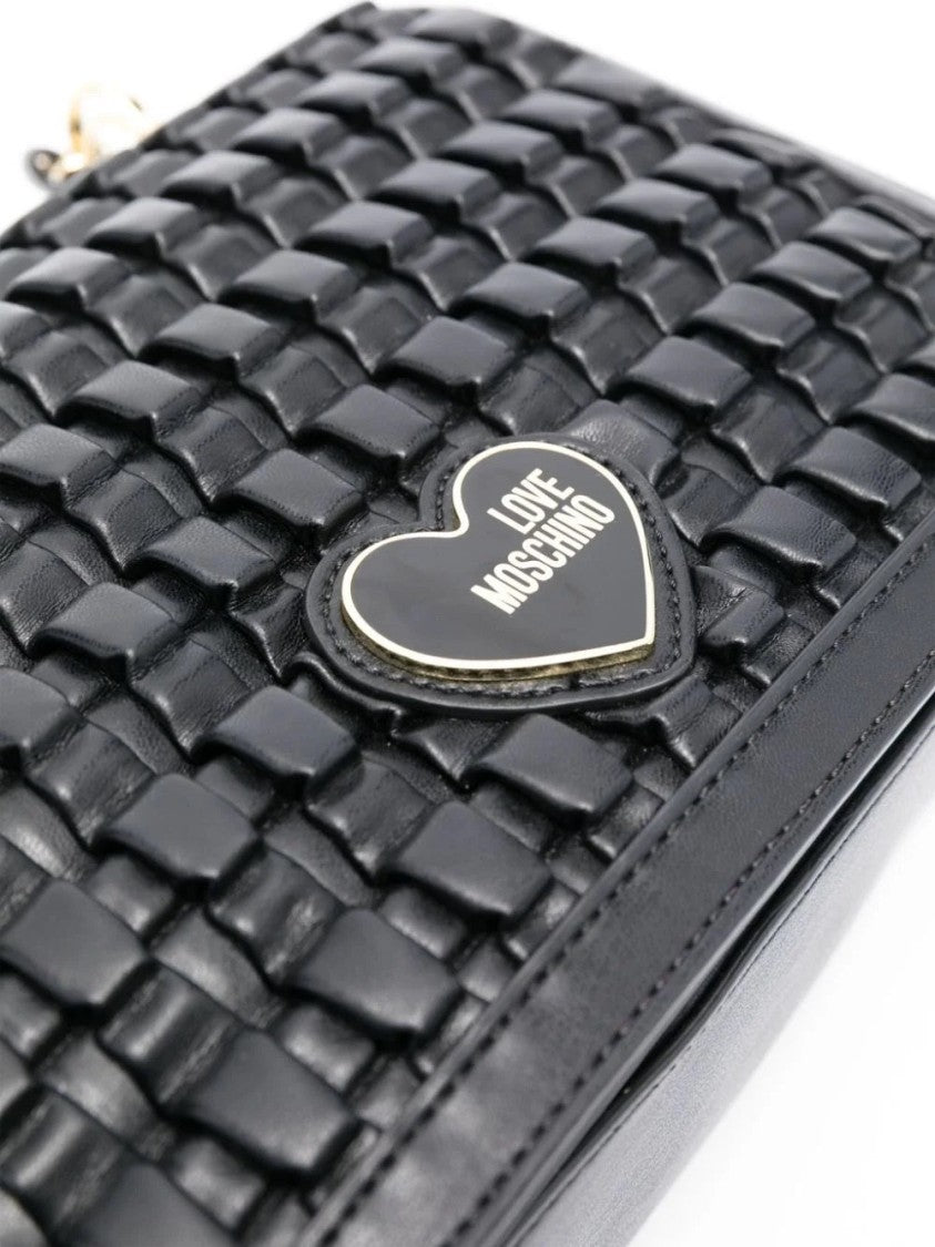 Love Moschino Woven Texture Shoulder Bag