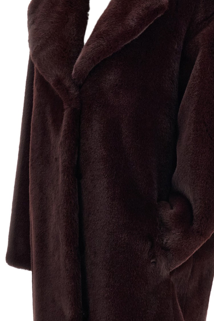 Stand Studio Cocoon Coat With Notched Collar And Concealed Closure