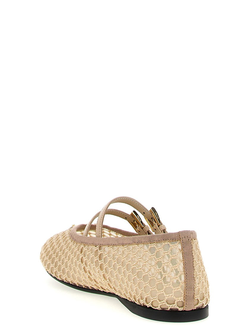 Prada Double Strap Ballet Flats