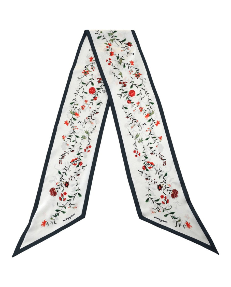 Givenchy Floral Print Silk Scarf