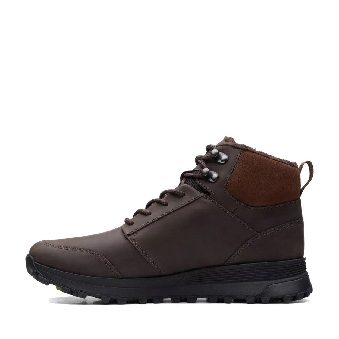 Clarks Atl Trek Up Wp Brown Lace-Up Padded Collar Leather Boots