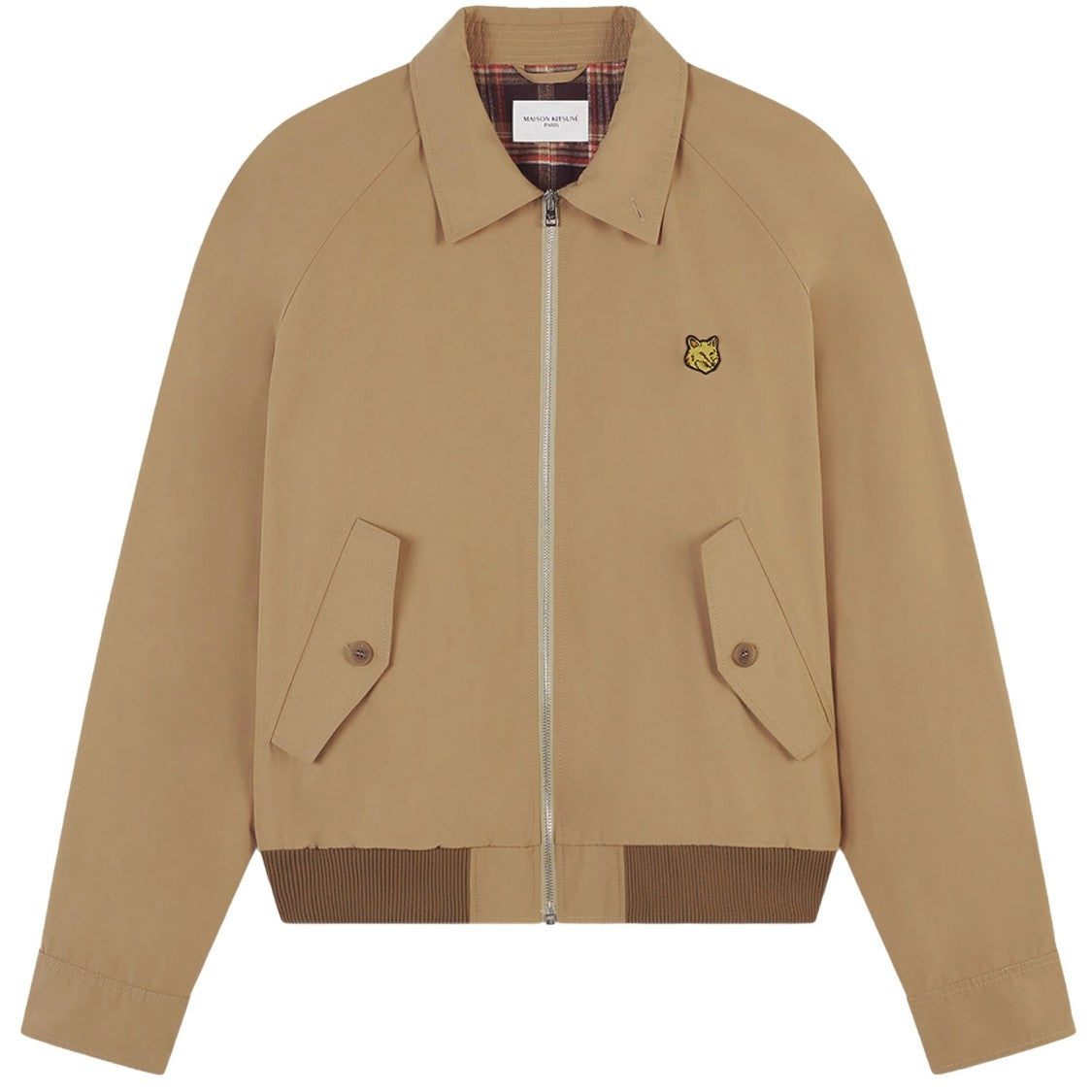 Maison Kitsuné Relaxed Fit Bomber Jacket With Embroidered Logo