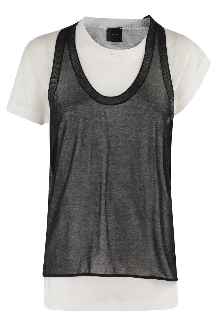 Pinko Mark Cotton Crepe Sweater