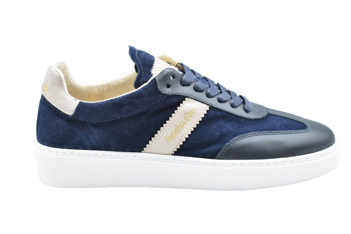 Pantofola D'oro Blue Laced Comfort Sleek Low Shoes