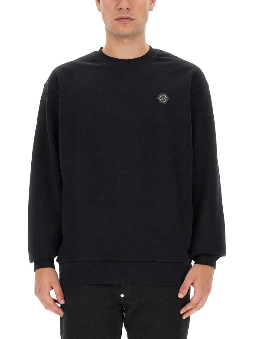 Philipp Plein Oversized Black Sweatshirt