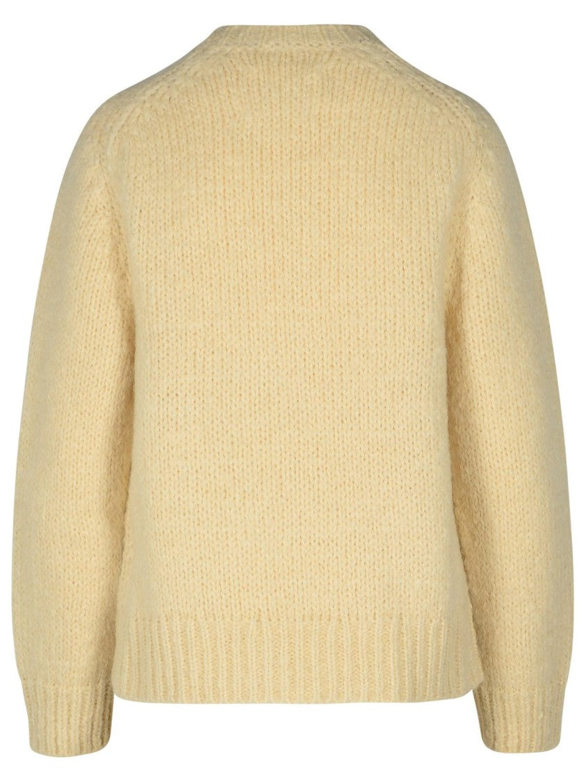 Jil Sander Cream Mohair Blend Sweater