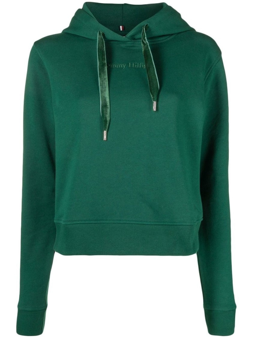 Tommy Hilfiger Reg Short Vlvt Trim Hoodie