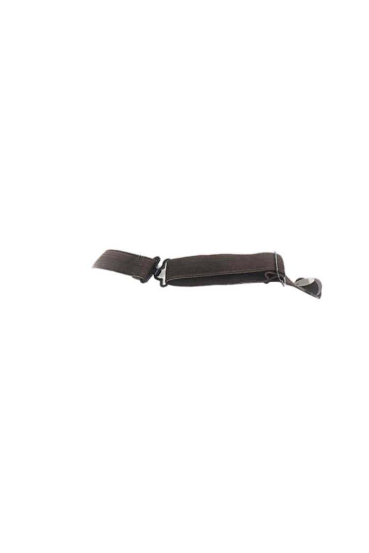 Parosh Brown Sequin Embellished Fabric Tie