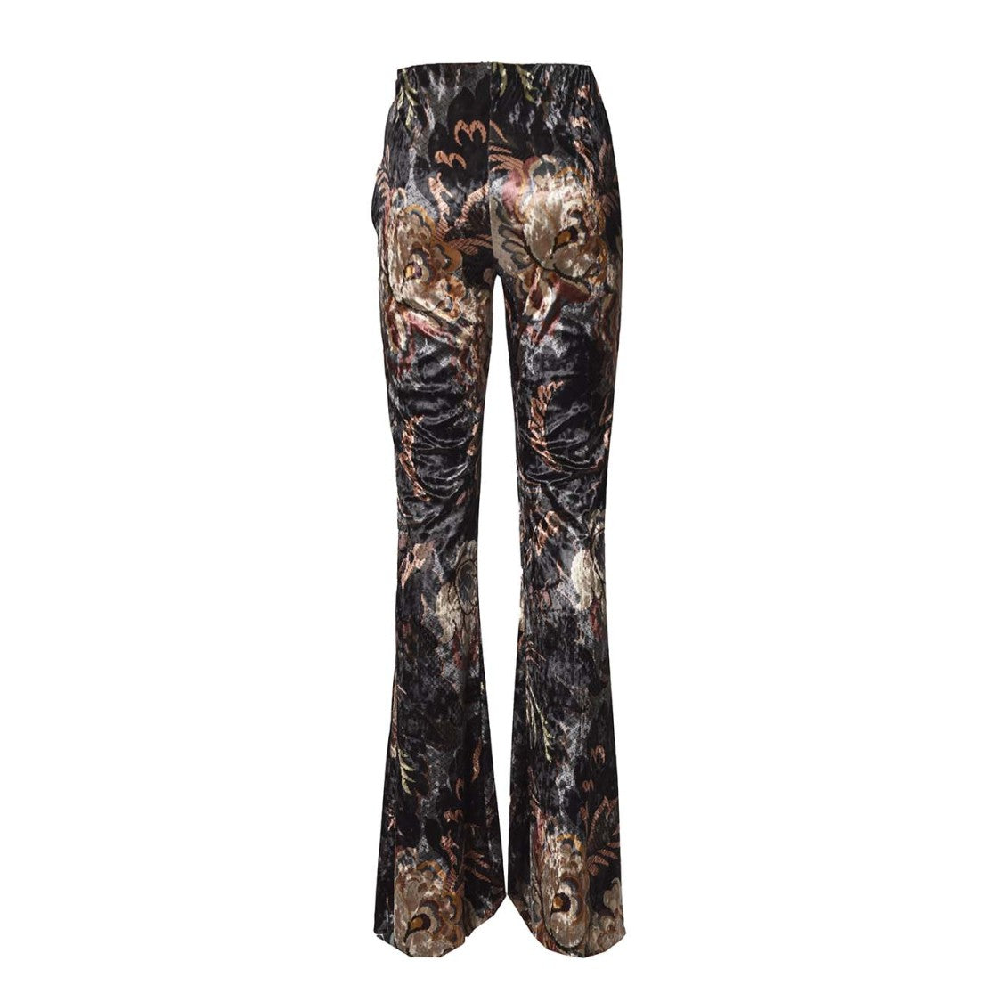Etro Flare Pants In Multicolored Printed Chenille