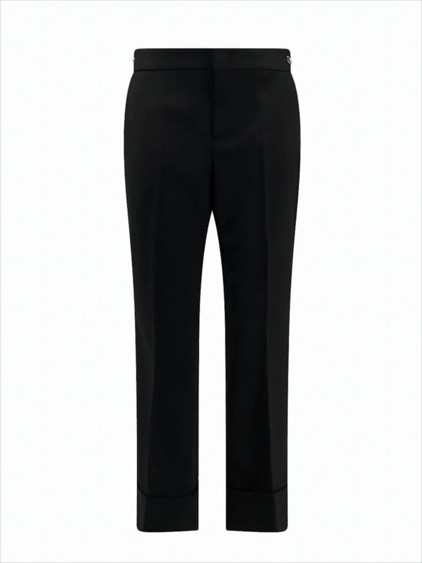 Gucci Tailored Black Straight Pants With Design