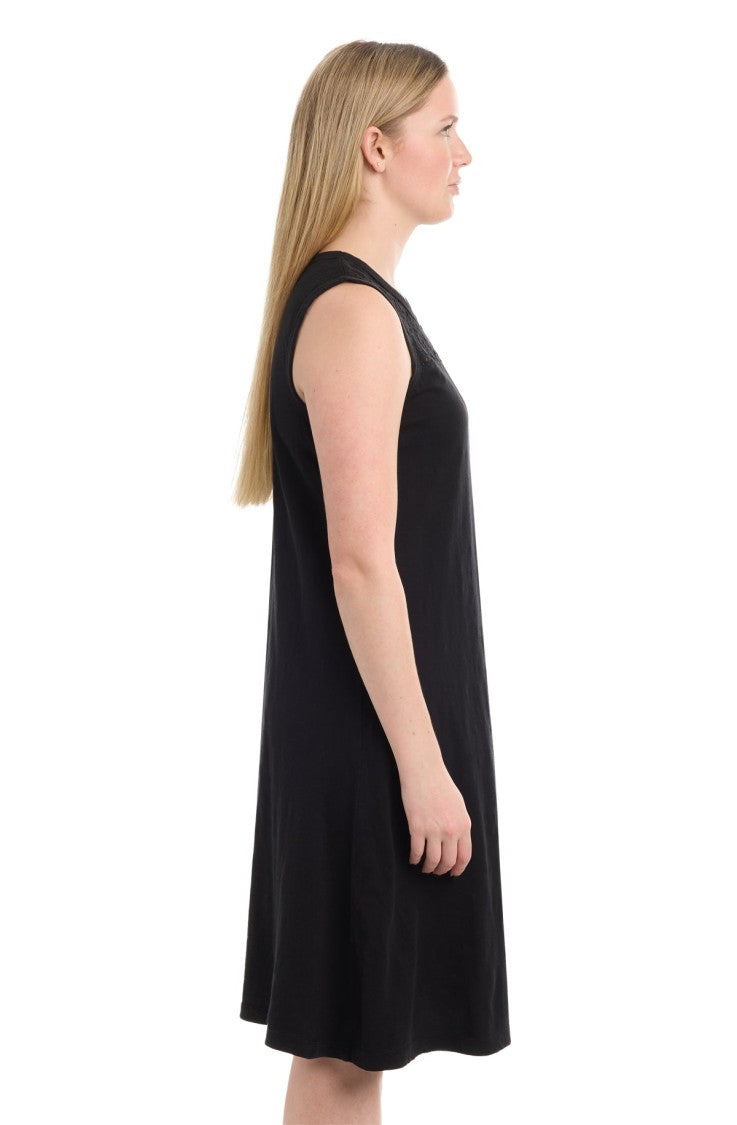 Wilt Sleeveless Lace Yoke Dress