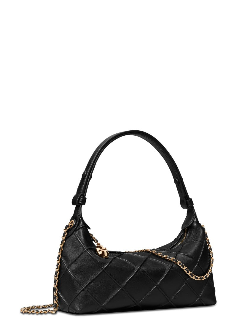 Tory Burch Fleming Pochette Quilted Lamb Leather Bag