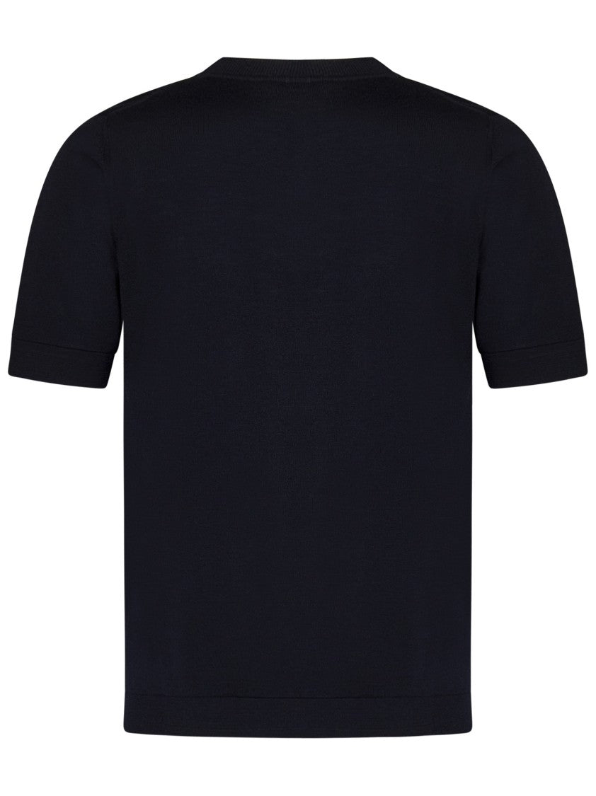 Franzese Collection Crewneck T-Shirt In Superfine Merino Wool Blend