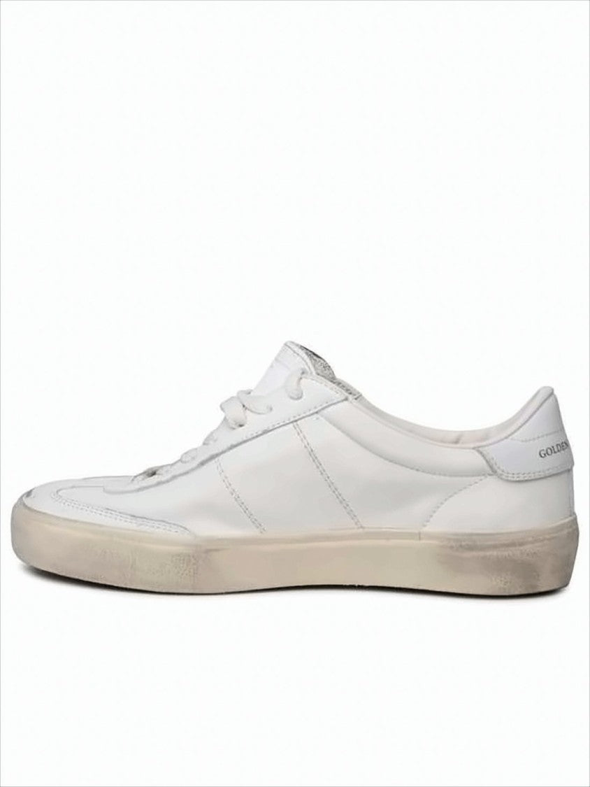 Golden Goose Low-Top Distressed Sneakers With Branded Accents