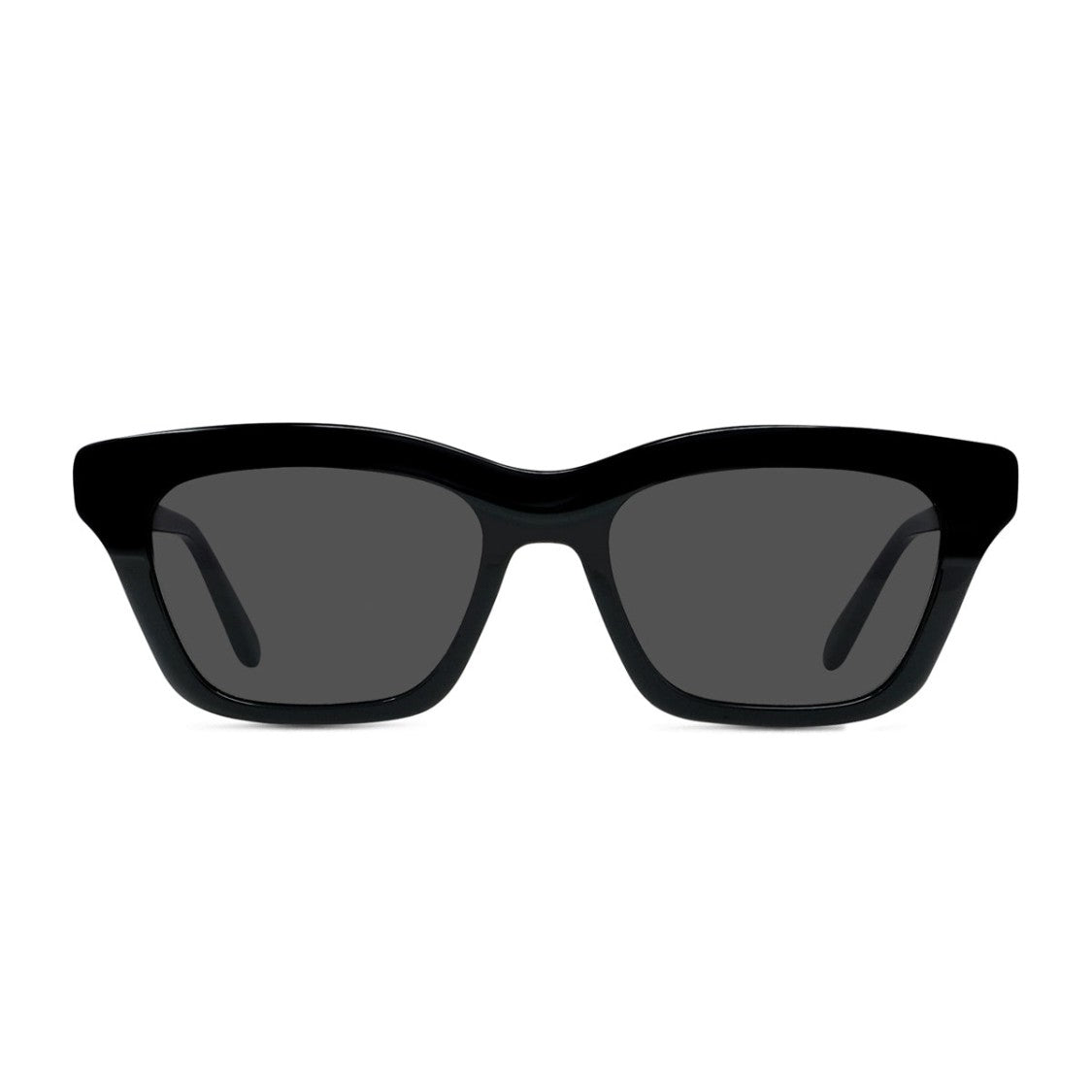 Loewe Black Slim Rectangular Acetate Sunglasses