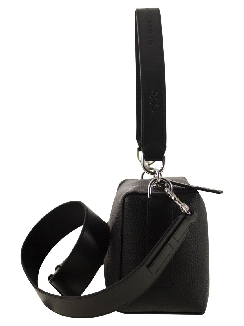 Hogan Script Mini Leather Top Box